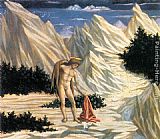 Domenico Veneziano St John in the Wilderness (predella 2) painting